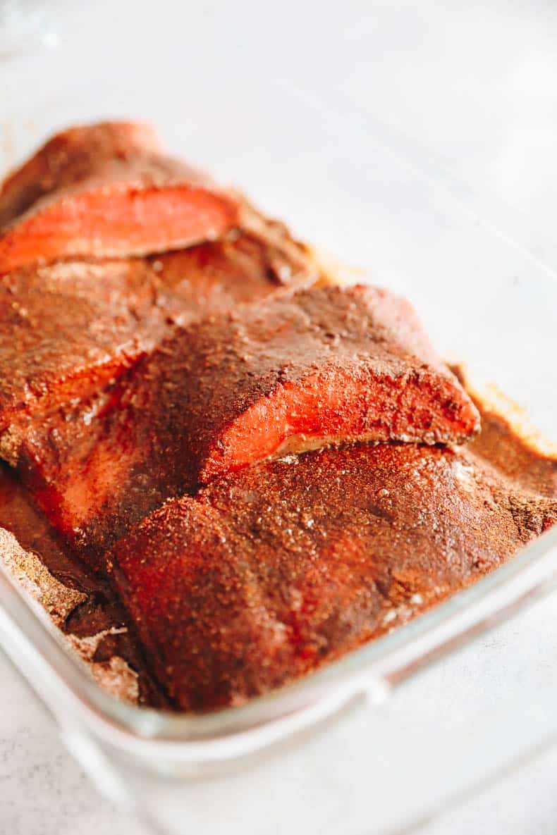 marinated sockeye salmon